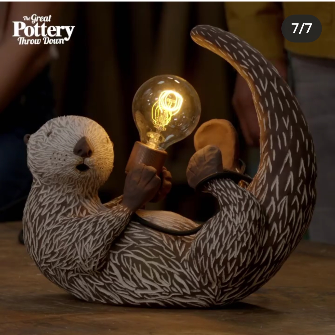 The great pottery throwdown - Wildlife lamp - AJ
